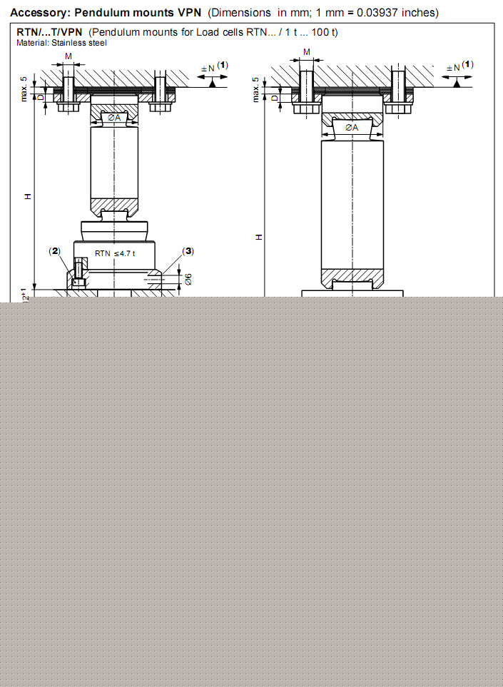 1-RTNC3/4.7t稱重傳感器
