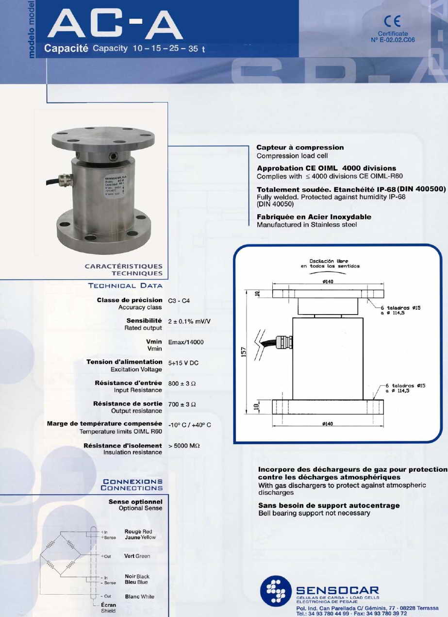 AC-A稱重傳感器